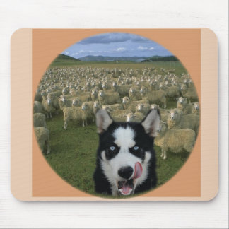 Mousepad Lobo com fome com carneiros