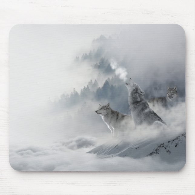 Mousepad Lobo da Neve (Frente)