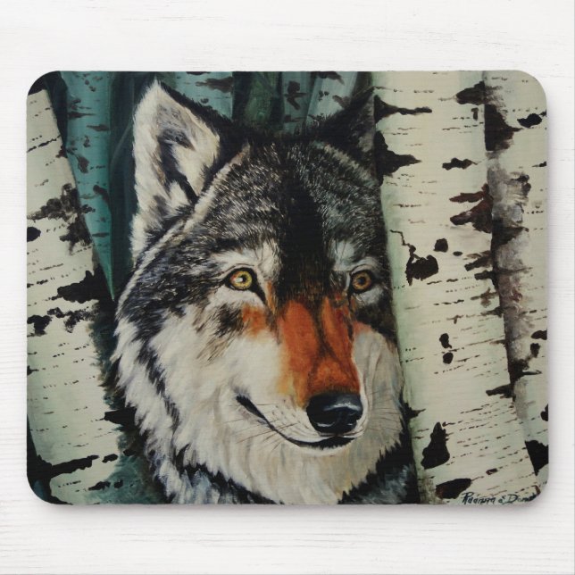 Mousepad "Lobo de Madeira" (Frente)