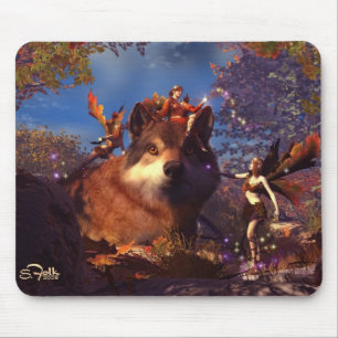 Mousepad Lobo do outono