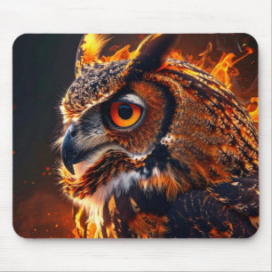 Mousepad Lobo flamejante