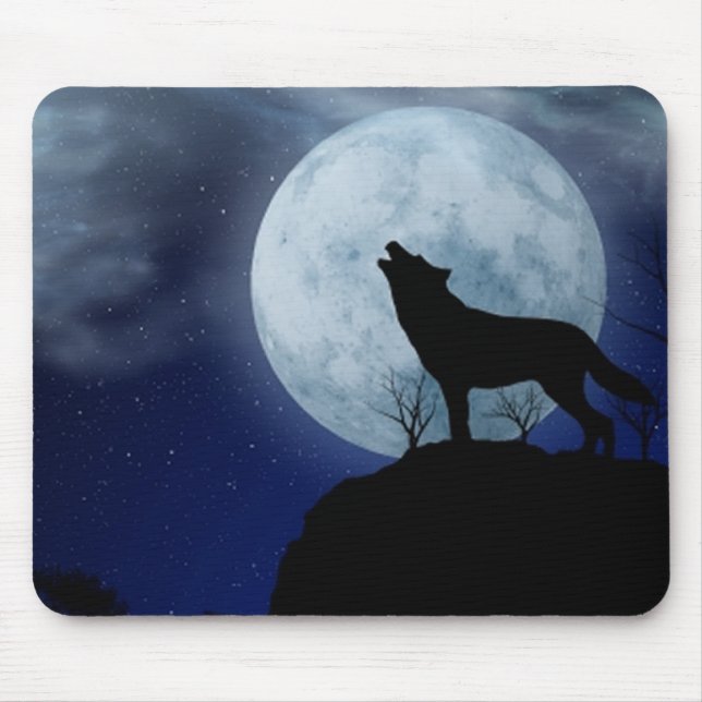 Mousepad Lobo Moon Completo (Frente)