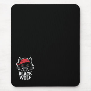 Mousepad lobo negro