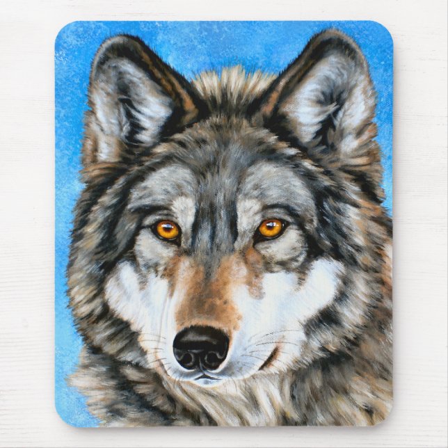 Mousepad Lobo pintado (Frente)