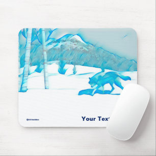 Mousepad Lobo Solitário No WInter