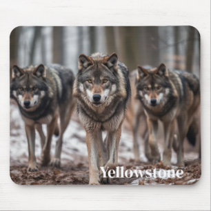 Mousepad Lobos de Mouse Pad-Yellowstone