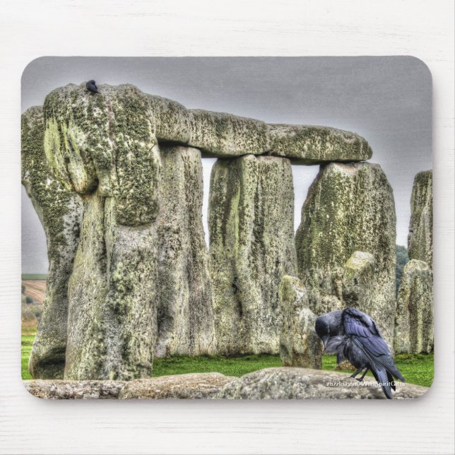 Mousepad Local antigo da Coroa de Stonehenge & Preening (Frente)