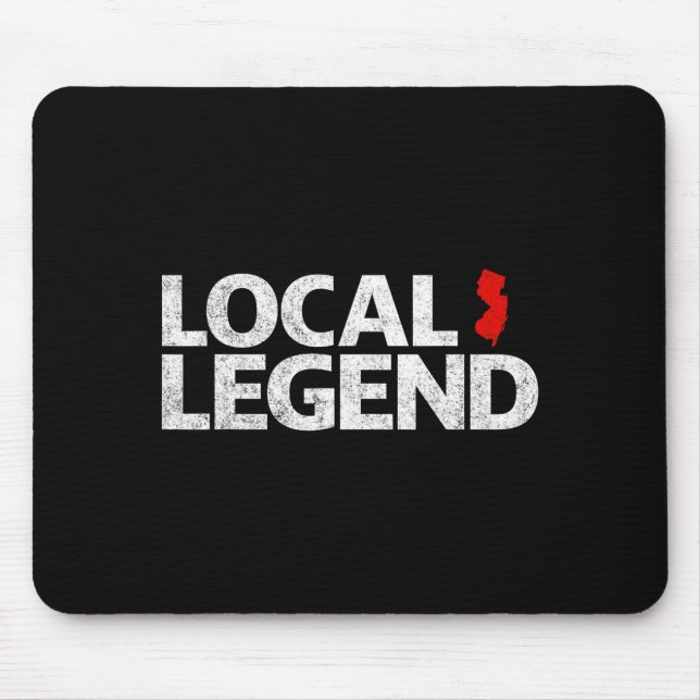 Mousepad Local New Jersey Legend - Funny Sarcastic New Jers (Frente)