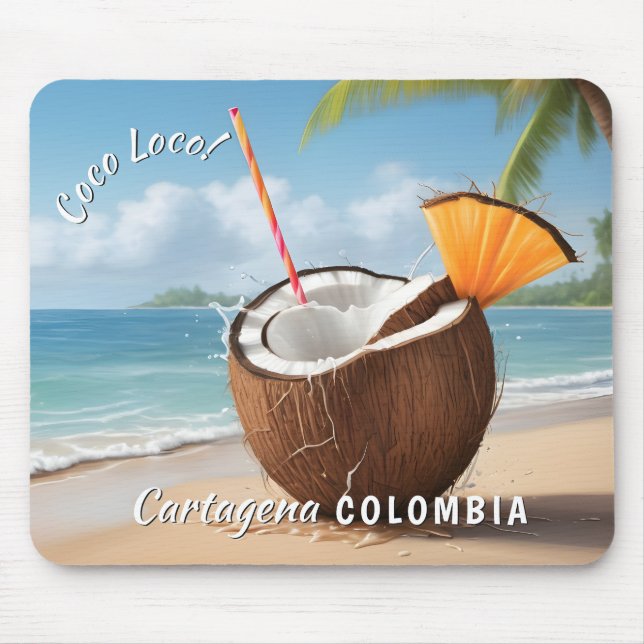 Mousepad Localização Personalizada Coco Loco (Frente)
