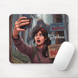 Mousepad Localizando Selfie Sasquatch Bigfoot