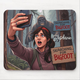 Mousepad Localizando Selfie Sasquatch Bigfoot