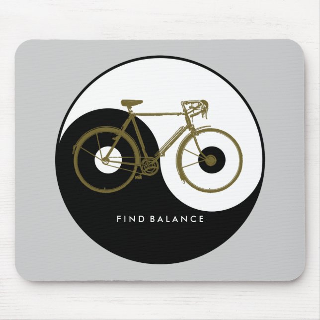 Mousepad LOCALIZAR BALANCE / bicicleta yin yang (Frente)