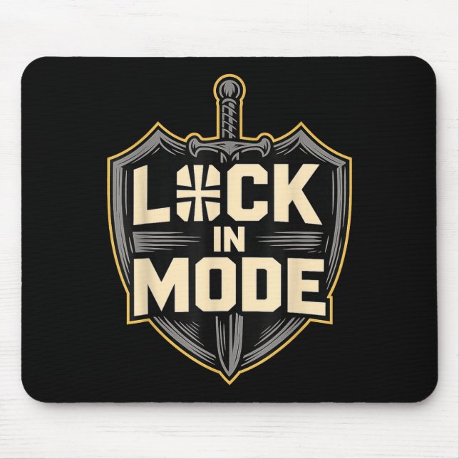 Mousepad Lock In Mode Christian  (Frente)