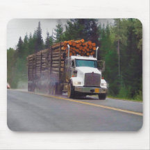 Logging Truck and Highway Art for Truck-amantes