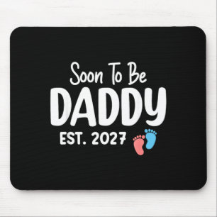 Mousepad Logo de Pai Breve 2027 Futura Paternidade Engraçad