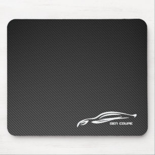 Mousepad Logotipo branco da silhueta do cupé do Gen