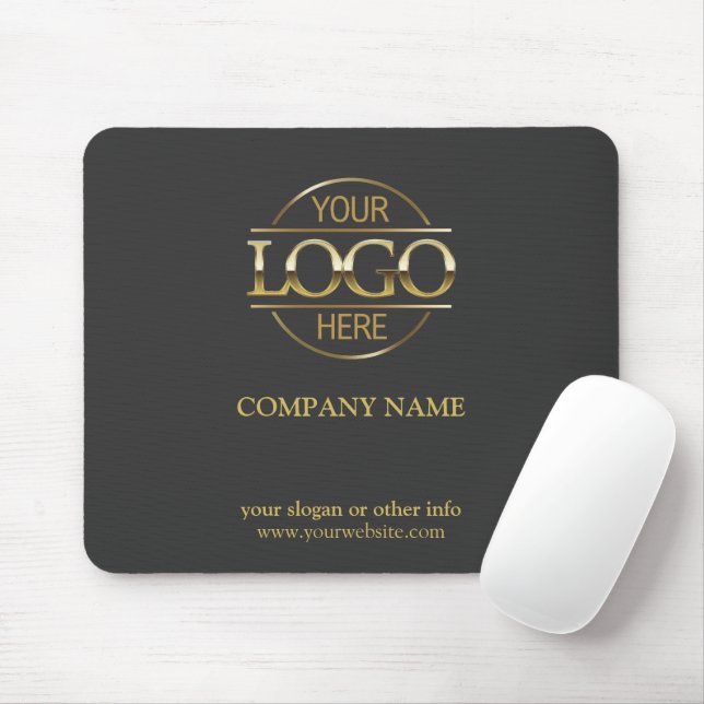 Mousepad Logotipo comercial da empresa Promocional Cinza es (Com mouse)