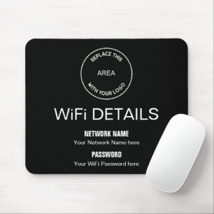 Mousepad Logotipo comercial Wifi Detalhes do Office Desk pr