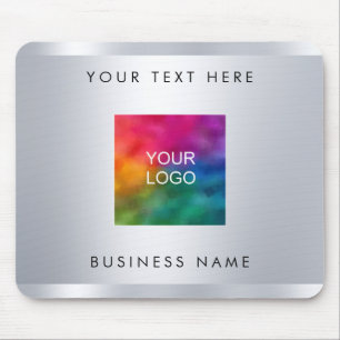 Mousepad Logotipo da empresa de aparência metálica do mouse