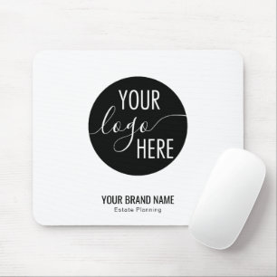 Mousepad Logotipo da empresa profissional minimalista