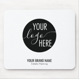 Mousepad Logotipo da empresa profissional minimalista