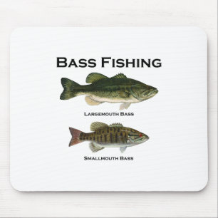 Mousepad Logotipo da pesca da perda (largemouth -