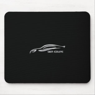 Mousepad Logotipo da silhueta da prata do cupé da génese