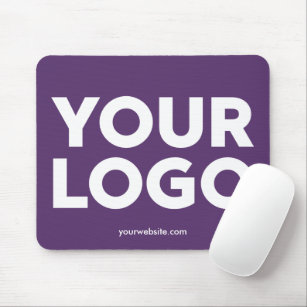 Mousepad Logotipo da sua empresa e site comercial em roxo