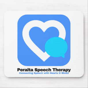 Mousepad Logotipo da Terapia de Voz Peralta - Fundo Branco