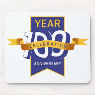 Mousepad logotipo de 100_aniversário_aniversário