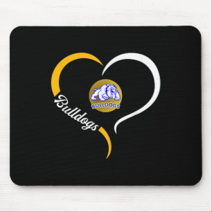 Mousepad Logotipo de Bulldog Princeton Half Heart Slogan Hs