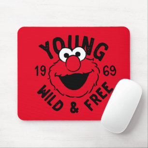 Mousepad Logotipo de Elmo Skate - Jovem, Selvagem e Livre 1