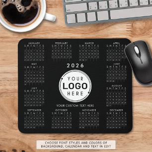 Mousepad Logotipo de empresa 2026 Cores personalizadas do c