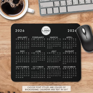 Mousepad Logotipo de empresa Cores personalizadas simples d