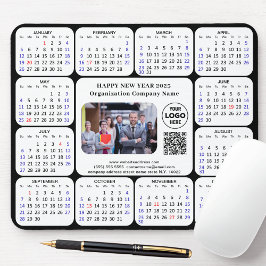 Mousepad Logotipo de foto comercial do calendário 2025 QR P