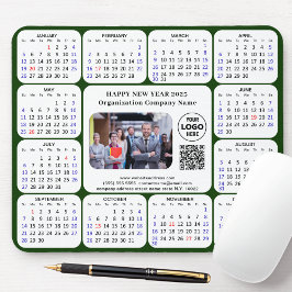 Mousepad Logotipo de foto comercial do calendário 2025 QR V