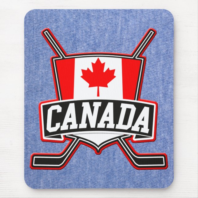 Mousepad Logotipo de hóquei canadense (Frente)