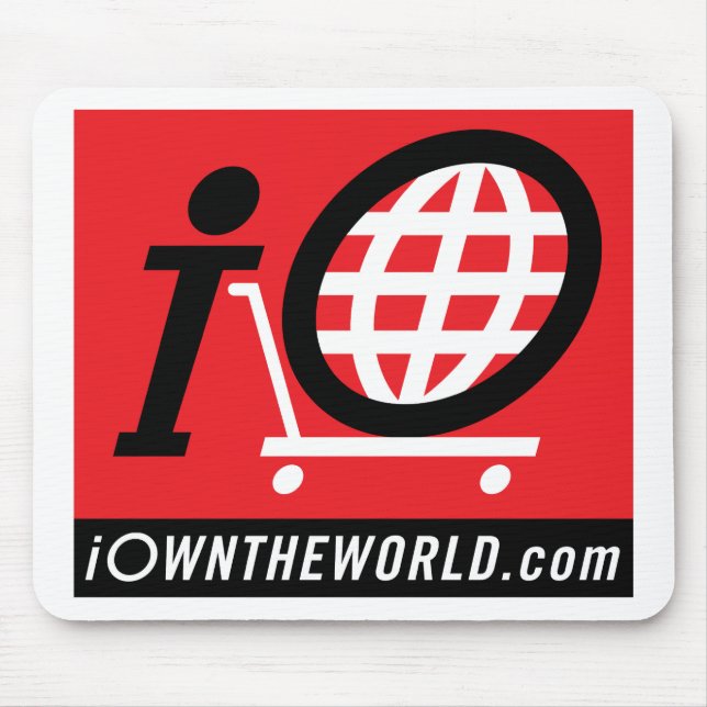 Mousepad logotipo de iOwnTheWorld.com (Frente)
