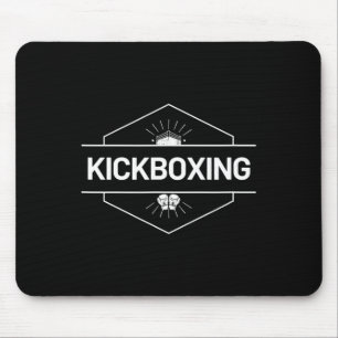 Mousepad Logotipo de Luta de Kickboxing