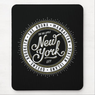 Mousepad Logotipo de Nova Iorque preto e branco