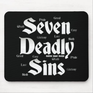 Mousepad Logotipo de sete pecados mortais
