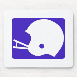 Mousepad logotipo do capacete de futebol