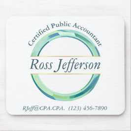 Mousepad Logotipo do círculo azul