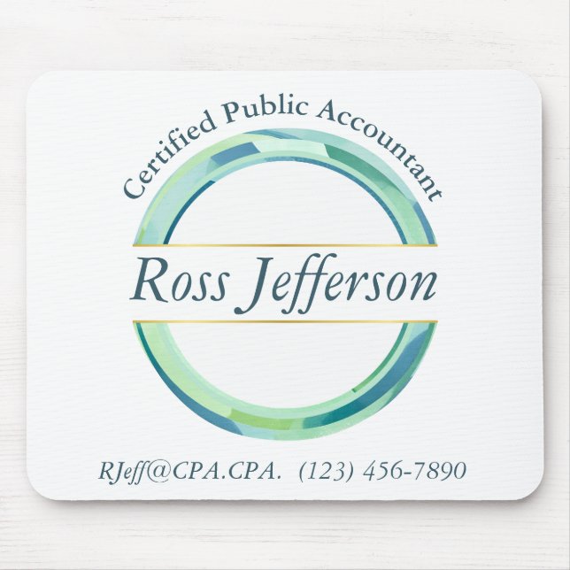 Mousepad Logotipo do círculo azul (Frente)