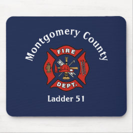 Mousepad Logotipo do Fire Department Personalizado