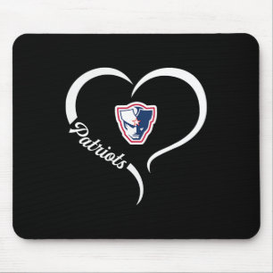 Mousepad Logotipo do Patriots Powdersville Half Heart Sloga