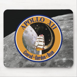 Mousepad Logotipo do Símbolo da Missão Apollo 12