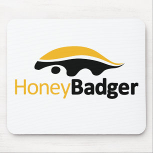 Mousepad Logotipo do texugo de mel