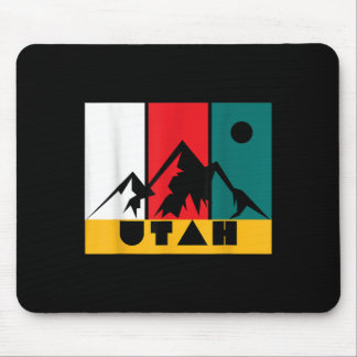 Mousepad Logotipo do Utah Vintage - Park City Utah - Esqui