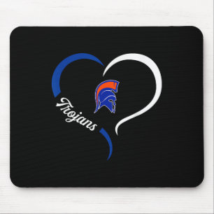 Mousepad Logotipo dos James Island Charter Trojans Meia Cor